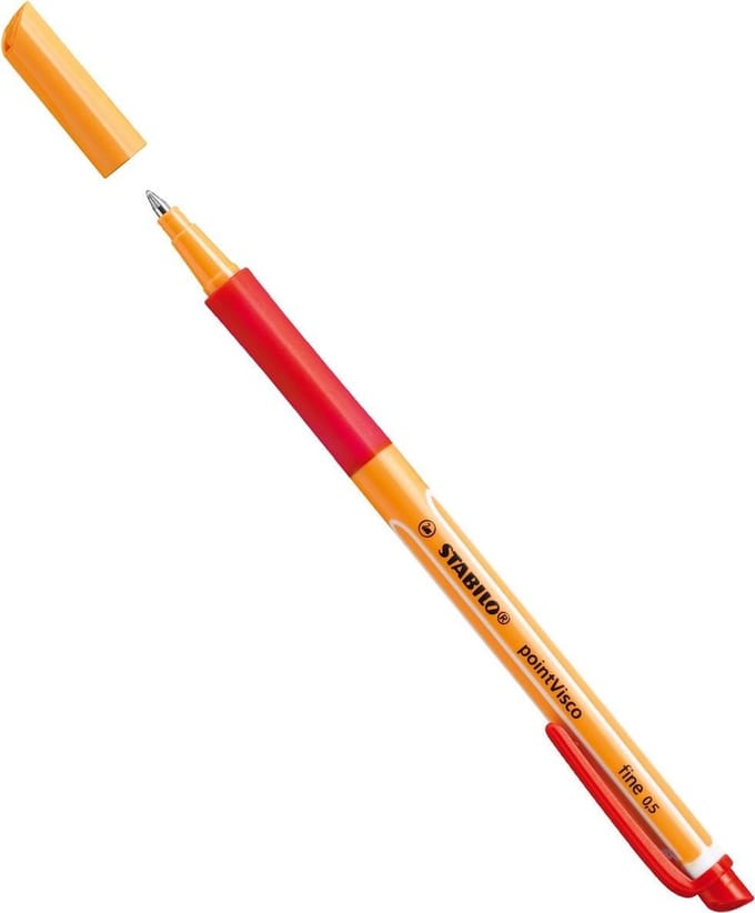 STABILO pointVisco - Rollerball - Gel Inkt - Medium 0,5 mm - Rood - per stuk