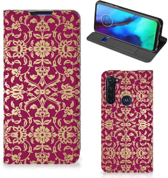 Telefoon Hoesje Motorola Moto G Pro Barok Pink