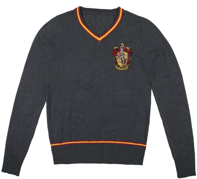 Cinereplicas Harry Potter - Gryffindor Gebreide trui - M - Grijs