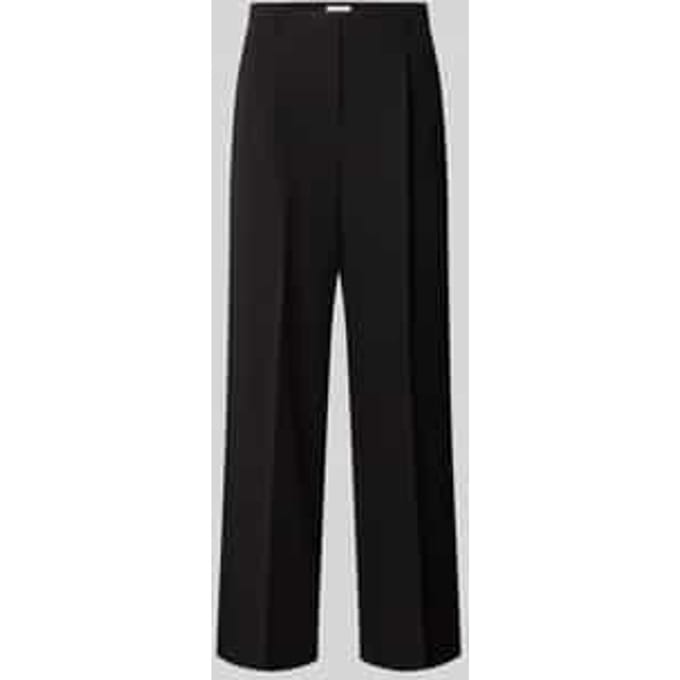 Wijdvallende broek met viscose,