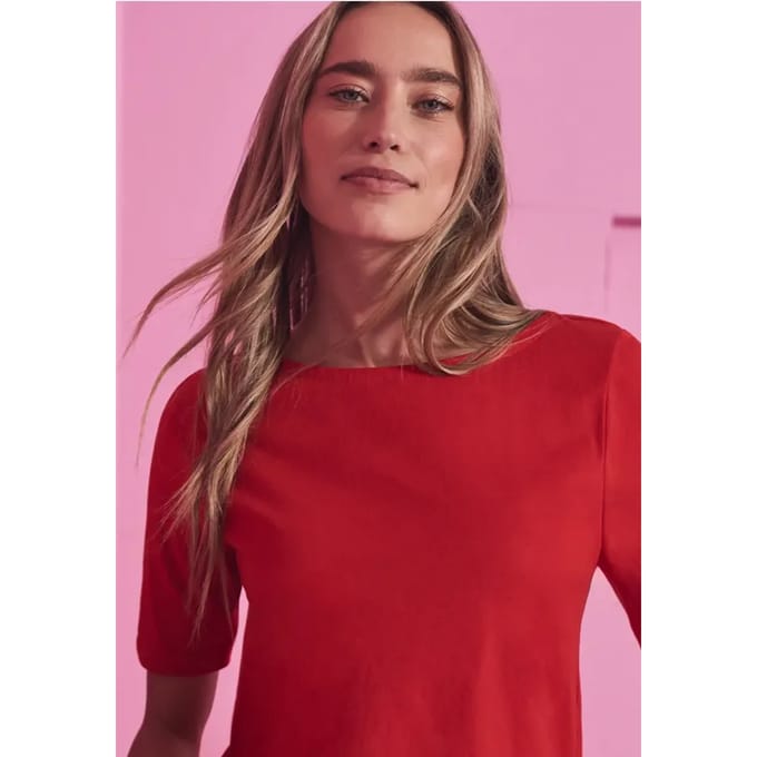 Shirt met boothals