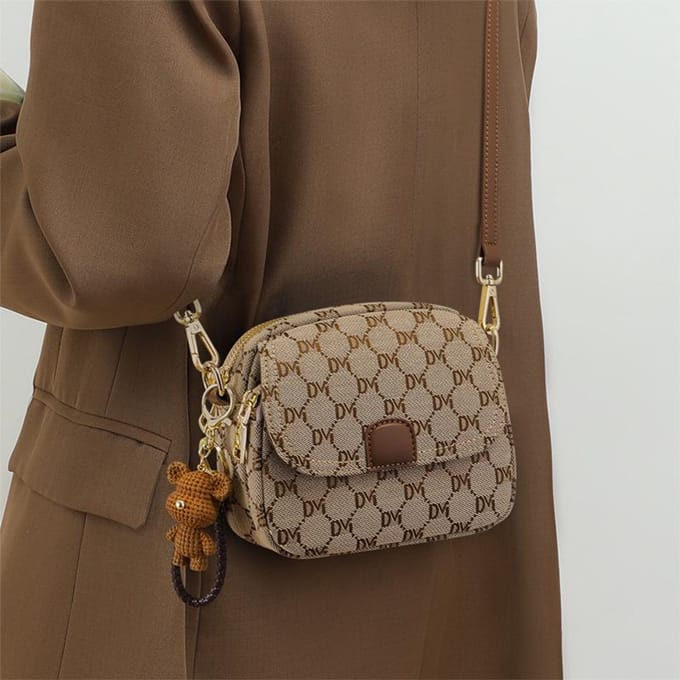 Licht Luxe High-end Design Kleine Schoudertas voor Dames met Crossbody black