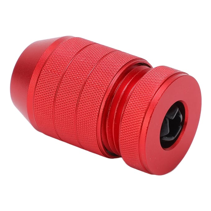 Verstelbare Boorstopkraag Aluminiumlegering Rood Antislip Nylon Binnenring Boorstopkraag voor