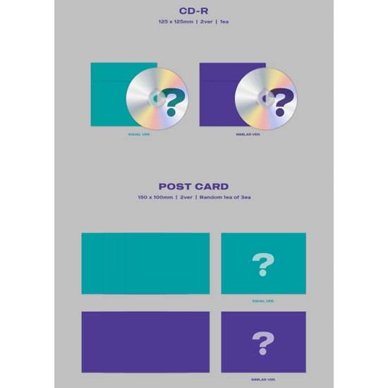 JUST B 3ème Mini Album '= (NEUN)' Random Ver gray