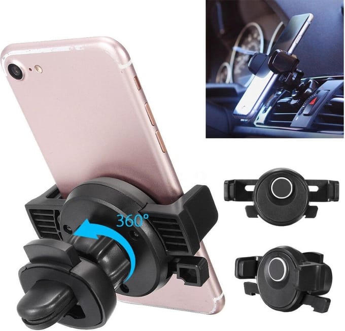 Telefoonhouder Auto | Kliksysteem | Ventilatierooster- Auto houder - Auto Accessoires