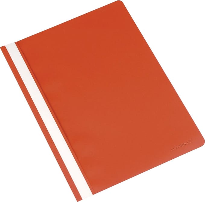 Q-CONNECT snelhechtmap, A4, rood 25 stuks
