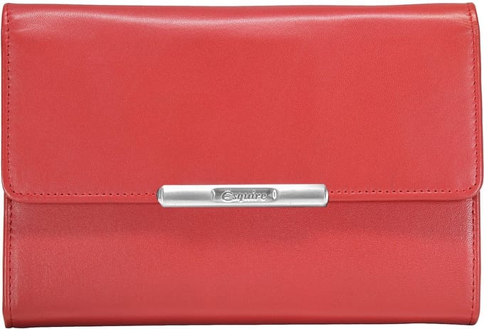 Esquire Helena Portemonnee II Leer 14 cm - Dames - Horizontaal - rot