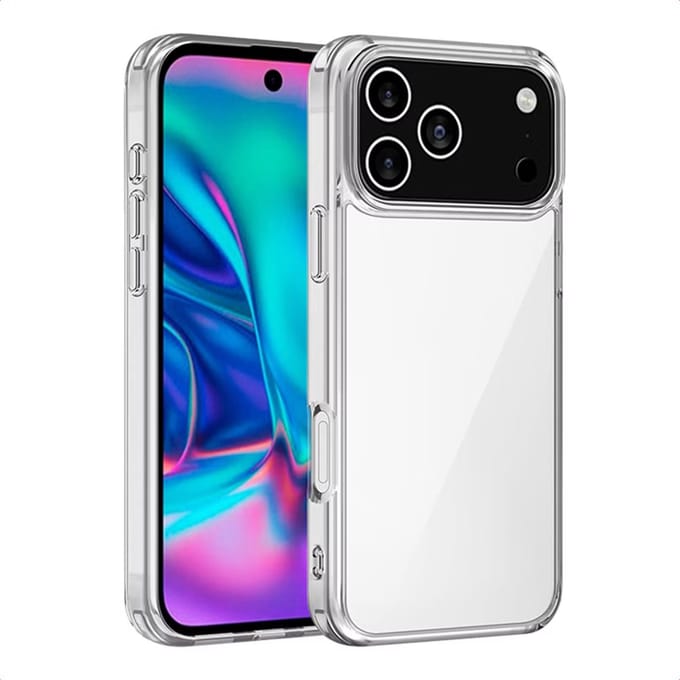 WiWU iPhone 17 Pro Max Combi Pack – Hoesje + Screenprotector – Premium Bescherming – Transparant/Zwart