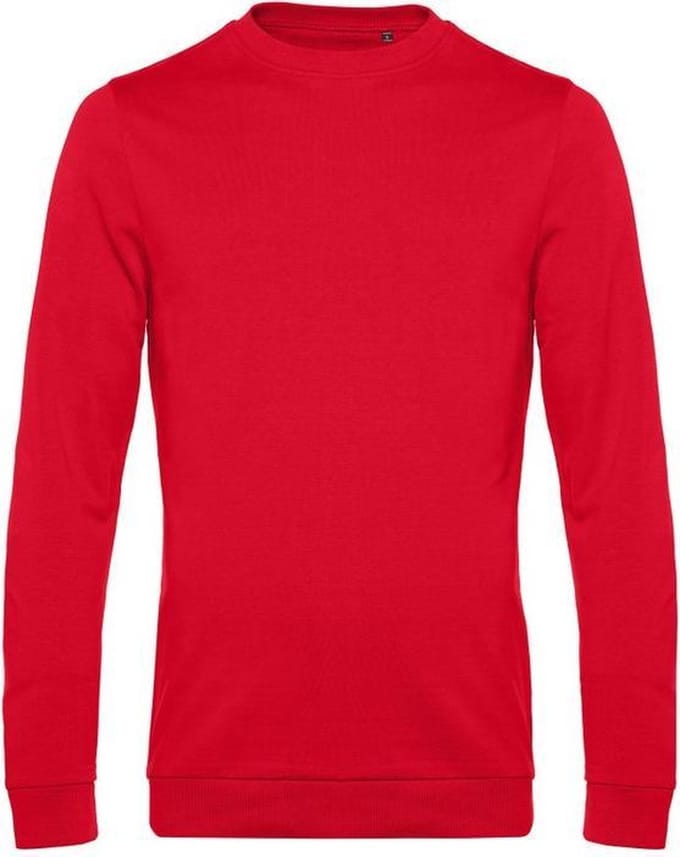 B&C Heren in sweatshirt (Rood)