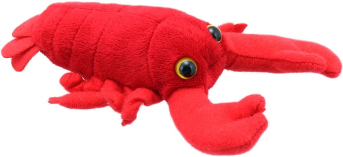 The Puppet Company vingerpop kreeft rood - speelgoed popje voor kinderen.