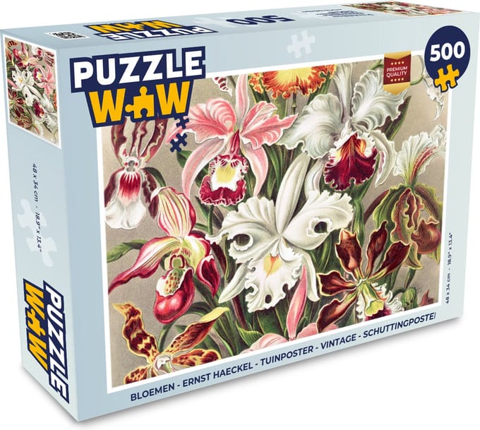 Puzzel Bloemen - Ernst Haeckel - Vintage - Orchidee - Legpuzzel - Puzzel 500 stukjes