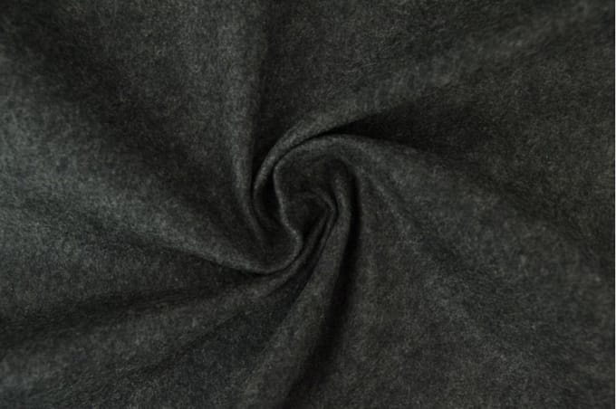 Vilt stof - 3mm dik vilt - 1 meter - Per meter - Antraciet melange