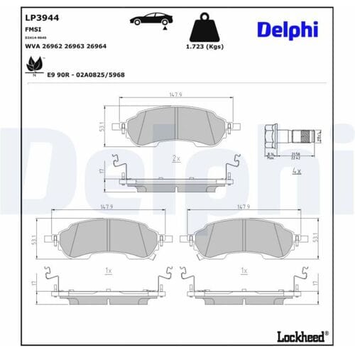Remblokset DELPHI LP3944