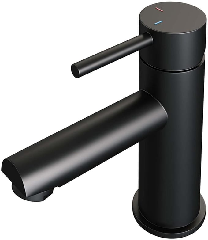 Brauer Black Edition Lage Opbouw Wastafelmengkraan Model A Mat Zwart