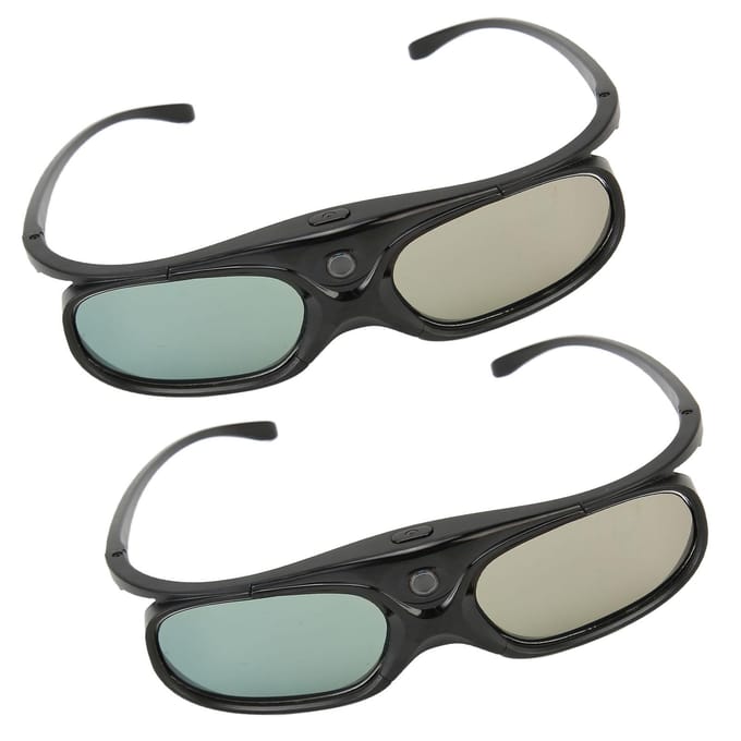 DLP Link 3D-bril Oplaadbaar 144Hz Refresh Links Rechts Oog Rotatie 3D Actieve Shutter Bril