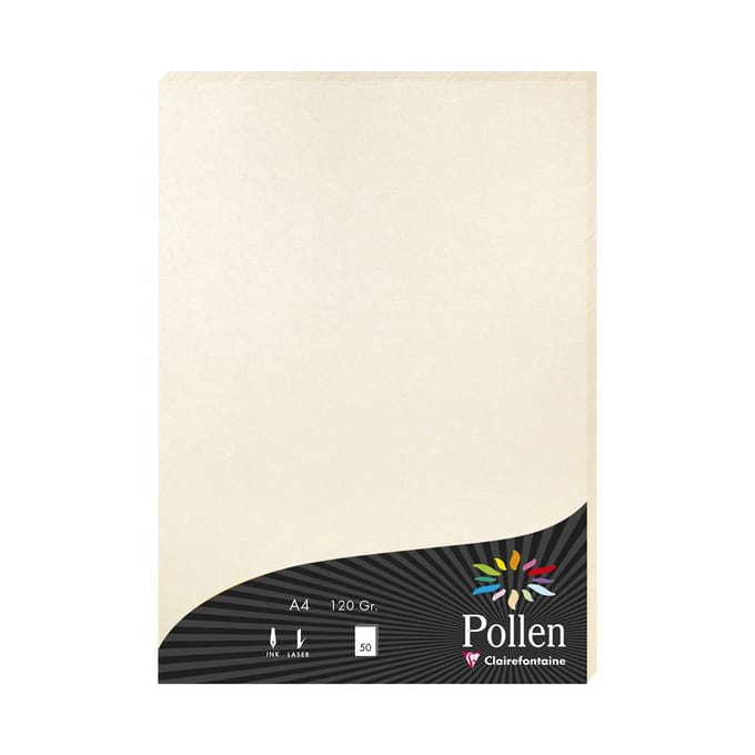 Clairefontaine 3329680243031, Kunstpapier, 120 g/m², 50 vel