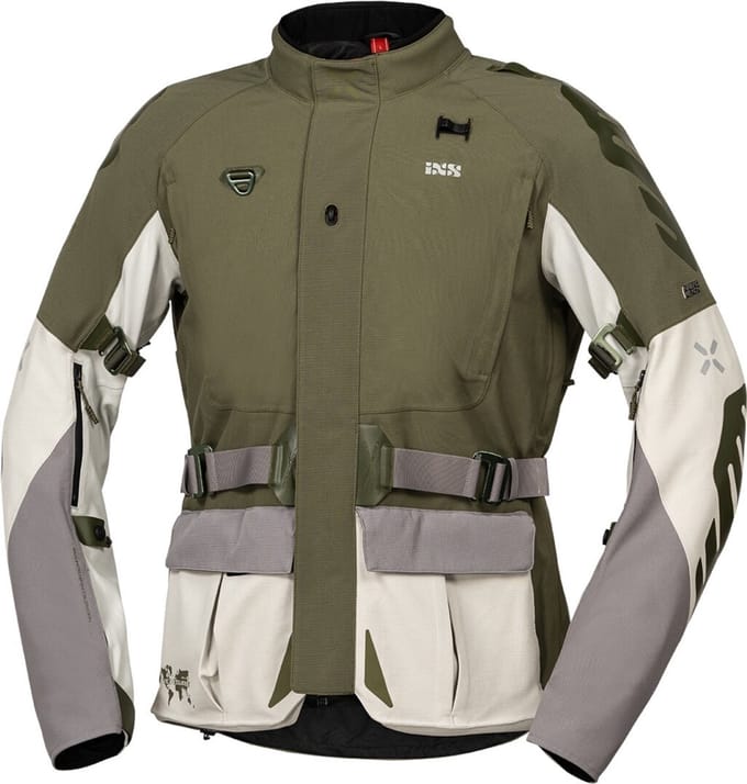 IXS Venture-STX 1.0 Waterdichte Groen Grijs Textiele Motorjas - Jas
