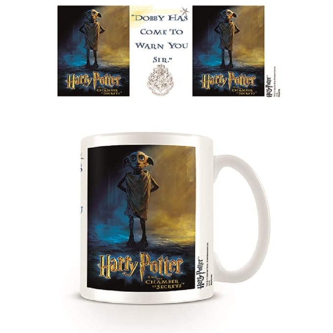 Harry Potter Waarschuwing Dobby Mok (Wit/Blauw/Geel)