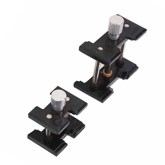 2 stuks/Set Plastic Uurwerk Houder Vaste Basis Horlogemaker Reparatie Accessoire Gereedschap black