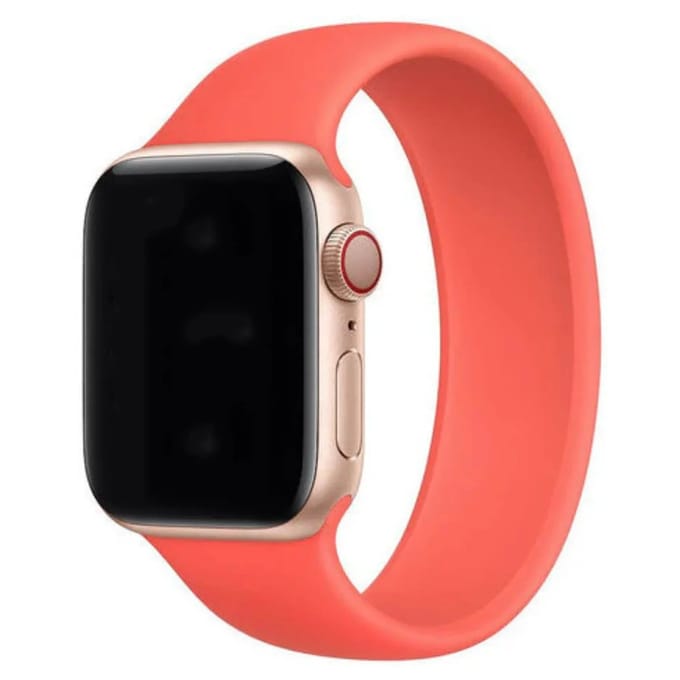 2+1 | Apple Watch Bandje - Siliconen - Solo Loop - Oranje