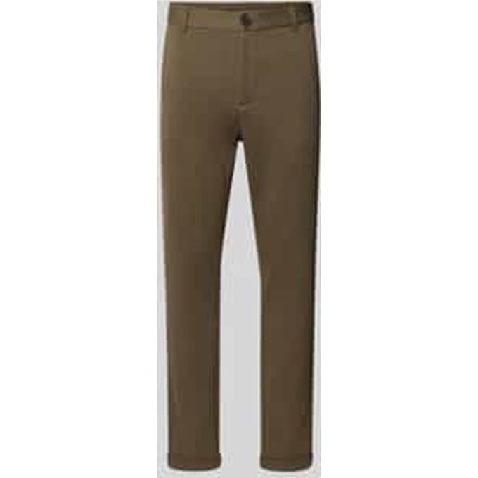 Slim fit broek met steek- en achterzakken
