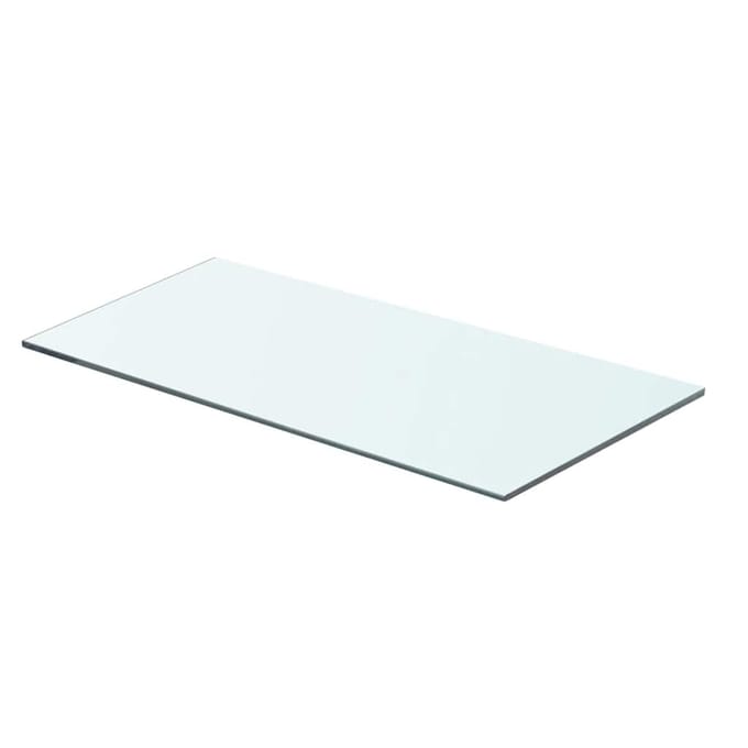 vidaXL - Wandschap - transparant - 60x25 - cm - glas