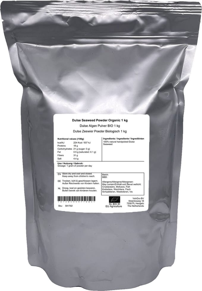 Dulse Zeewier Poeder - 1 Kg - Holyflavours - Natuurlijk Superfood