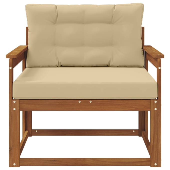 vidaXL - Buiten - Midden - Sofa - Naturel