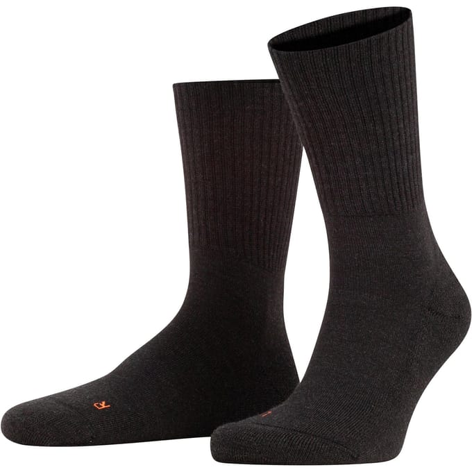 FALKE Walkie Light eenkleurig wol functioneel materiaal sokken unisex grijs - maat 46-48