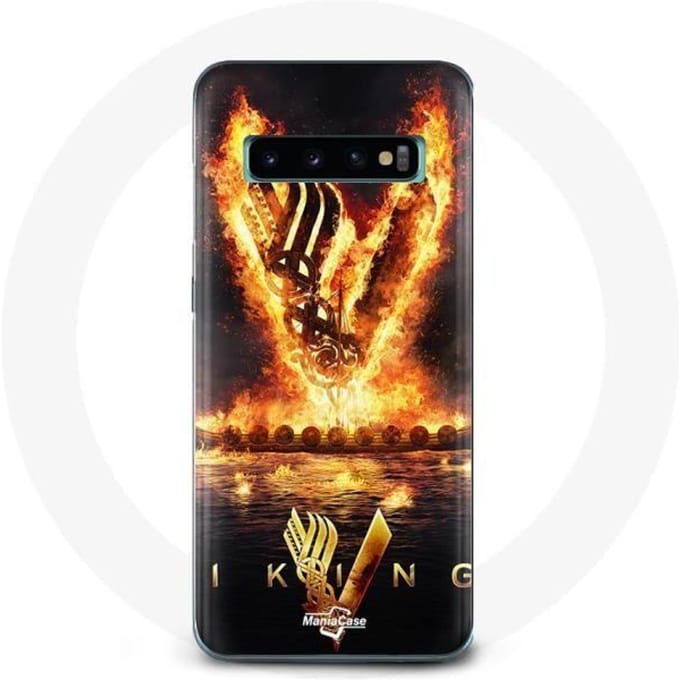 Hoesje - Vikings - Samsung Galaxy S10 Edge - Flexibel - Zwart - Bescherming