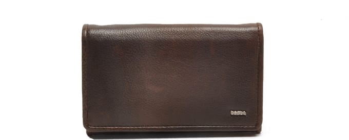 Berba | Lucca | Damesportemonnee | 6 pasjes | Wallet | RFID | Donker Bruin | Leer