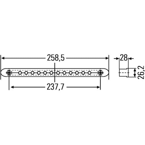Remlicht HELLA 2DA959 071-237
