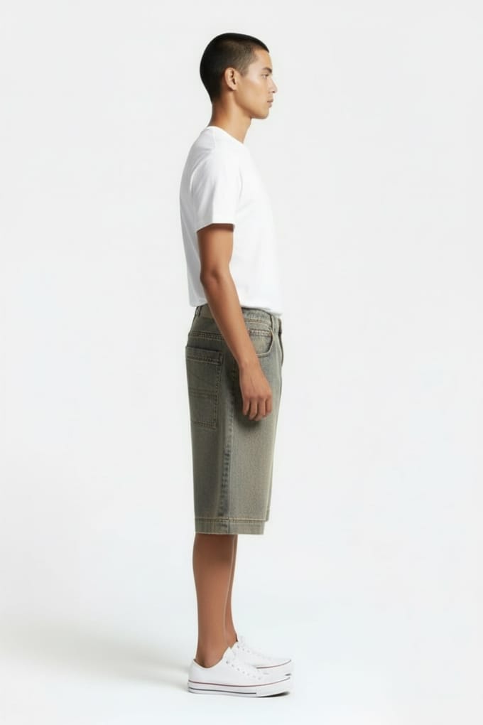 Streetwear Favourites Entire Studios – D-shorts Surface Wave Blue Taglia: XS | Shorts di jeans Outlet | Uomo | Blu