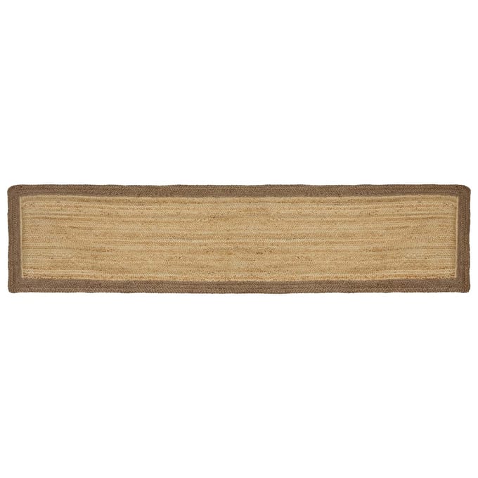 vidaXL - Gebied - Tapijt - Grijs - en - natuurlijk - 60 - x - 200 - cm - Jute