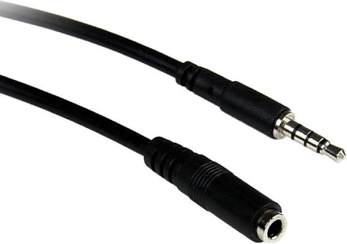 StarTech 4-polige 3,5mm Jack Verlengkabel - 2 meter - Zwart
