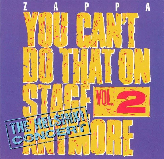 You Can't Do That On Stage...V.1