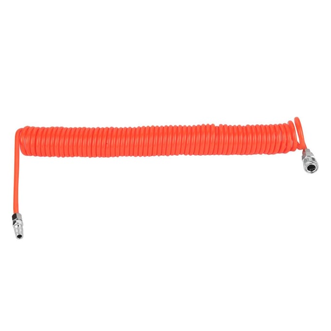 8mm*5mm Flexibele PU Terugslag Luchtslang met Koppelingen voor Luchtcompressorpomp 9m Rood