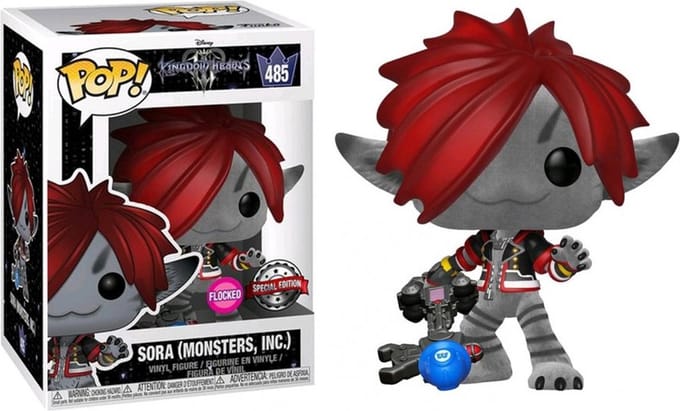 Sora (Flocked) - Monsters INC - Kingdom Hearts III - Funko Pop - Boxlunch Exclu