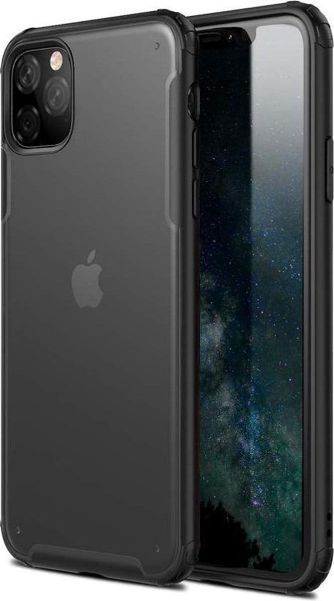 HB Hoesje Geschikt voor Apple iPhone 11 Pro Max - Multi Protective Armor - Zwart