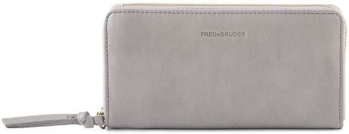FREDsBRUDER portemonnee Just Easy Long Wallet Light Grey Lichtgrijs