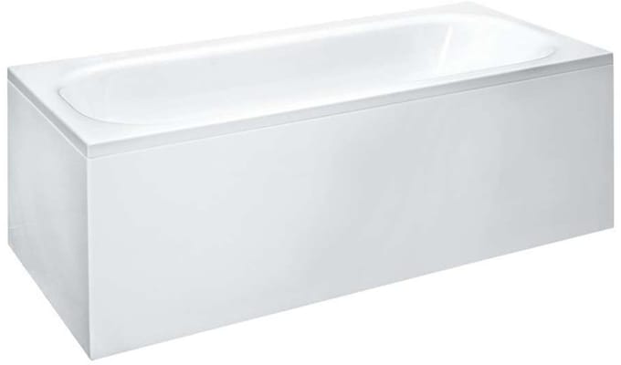 Laufen Solutions - Bad met constructie en linker L-paneel, 180x80 cm, wit H2245050000001