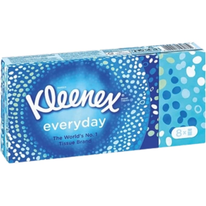 Kleenex - Zakdoekjes - Everyday - 8 Pakjes Zakdoekjes