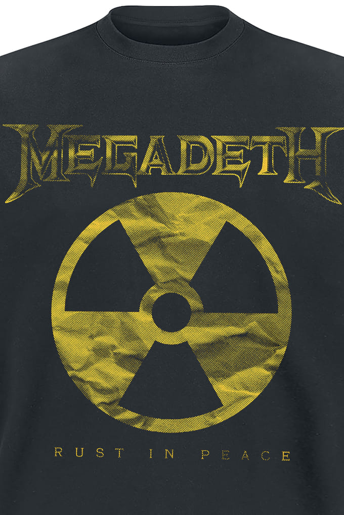 Megadeth T-shirt - Large Rip Nuclear Logo - S tot XXL - voor Mannen - zwart