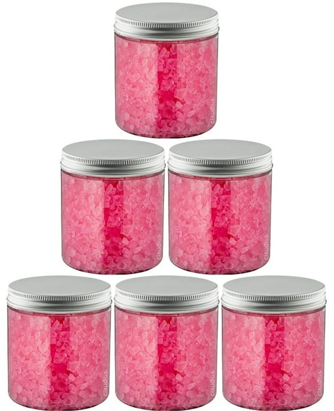 Claudius Badzout Rozen - 300 gram - Pot met aluminium deksel - set van 6 stuks
