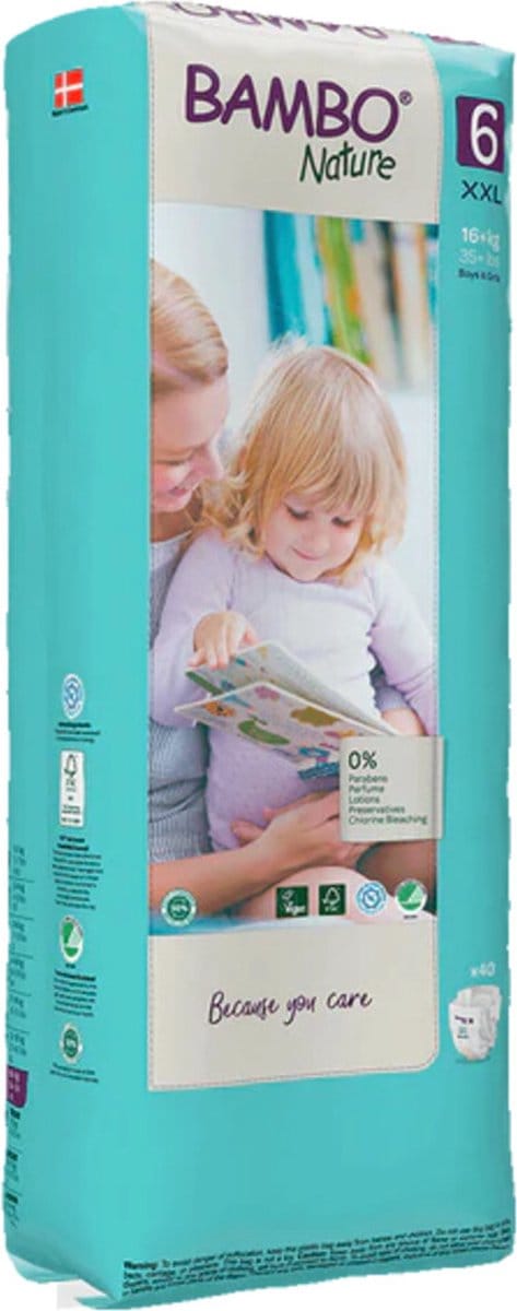 Bambo Nature Luiers - XL Plus - maat 6 (3x 40 stuks)