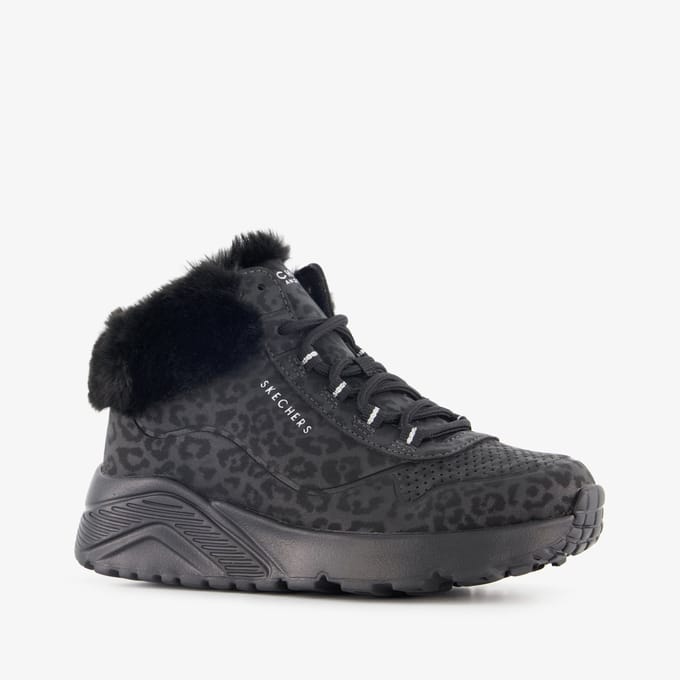 Schoenen dames Skechers Uno Lite Cozy Leopard