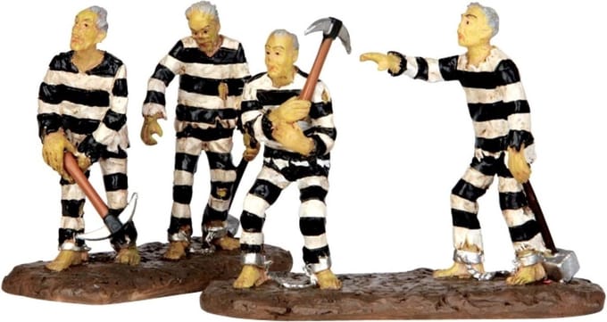 Lemax - Chain Gang -  Set Of 2 - Kersthuisjes & Kerstdorpen
