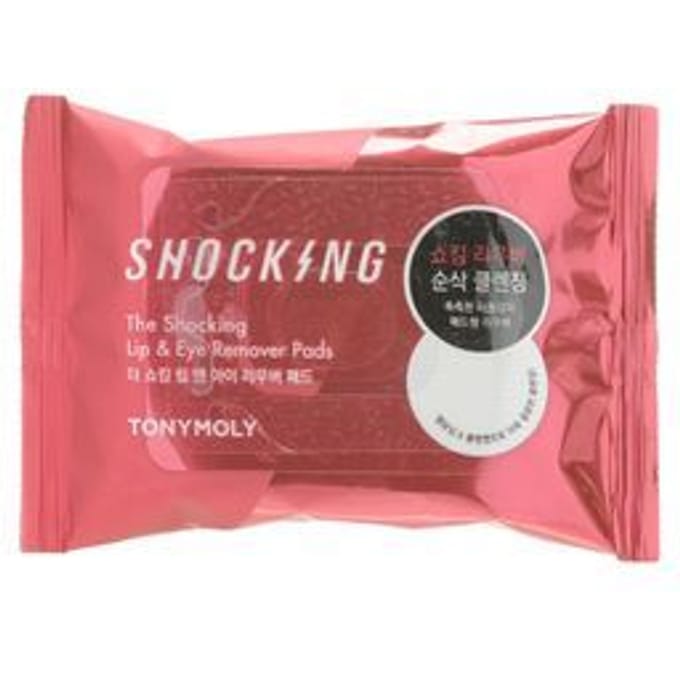 TONYMOLY - The Shocking Lip & Eye Remover Pads 30 pads