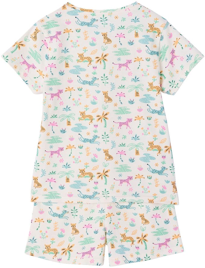 Vertbaudet Set van 2 korte pyjama's met korte mouwen voor meisjes