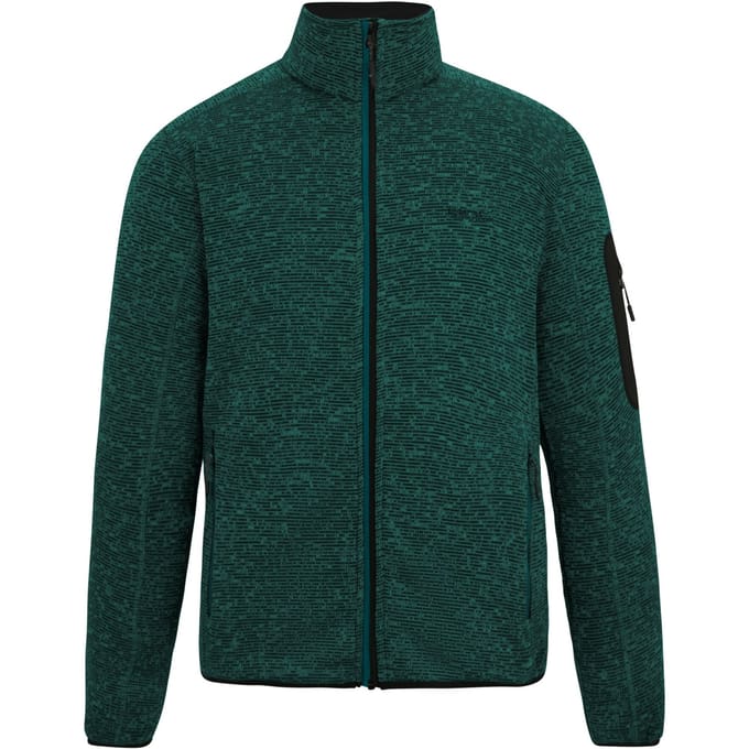 Regatta Heren Newhill Marl Full Zip Fleecejack (Mediterraan groen)